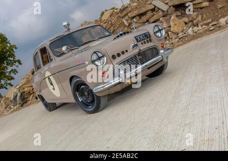 Austin A90 Six Overdrive classic rally car Stock Photo - Alamy