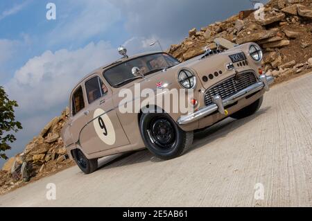 Austin A90 Six Overdrive classic rally car Stock Photo - Alamy