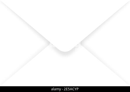 White paper envelope in flat design. Envelope background. Eps10 Stock Vector