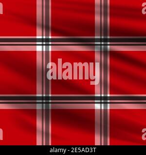 Realistic Lumberjack plaid pattern vector in flat color. Eps10 Stock Vector