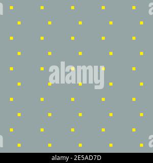Vector background. Yellow squares on gray backgrond. Geometric background Stock Vector