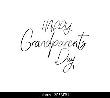 text Happy Grandparents Day on white background. Eps10 Stock Vector