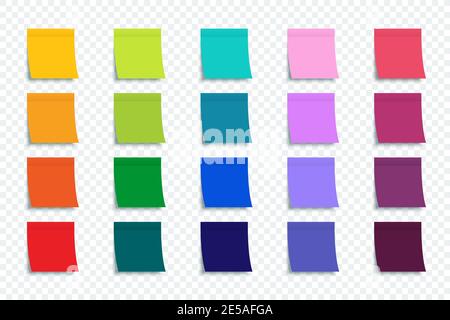 Colorful Stickers set isolated on transparent background. Stickers. Vector colorful stickers for advertising design Stock Vector