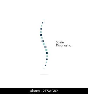 Spine diagnostic. Spine vector icon in flat design. Eps10 Stock Vector