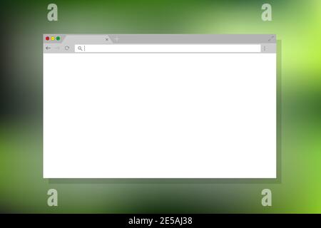 Simple browser window in flat design with mesh gradient background. Eps10 Stock Vector