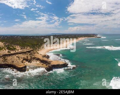 Aerial View of Mornington Peninsula Australia Stock Photo