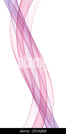 Abstract colored wave. Vector background. Design element Stock Vector