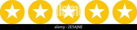 Stars rating for apps and websites. Stars in circle. Eps10 Stock Vector