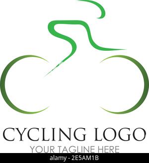 Bicycle logo vector icon template design Stock Vector