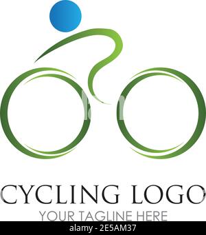 Bicycle logo vector icon template design Stock Vector