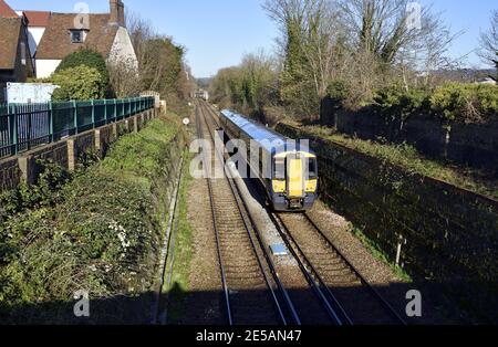 A British Rail class 375 electric multiple unit passenger train at ...