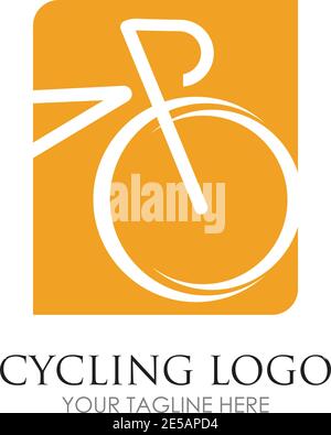Bicycle logo vector icon template design Stock Vector