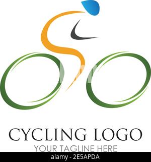 Bicycle logo vector icon template design Stock Vector
