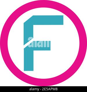 F Letter vector icon illustration design Stock Vector