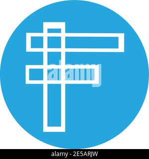 F Letter vector icon illustration design Stock Vector