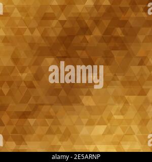 Gold vector polygonal pattern. Geometric background. Triangle. Mosaic gradient Stock Vector