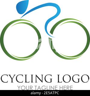 Bicycle logo vector icon template design Stock Vector