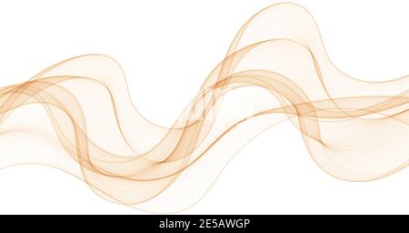 Brown wave advertising mockup. Design element. eps 10 Stock Vector