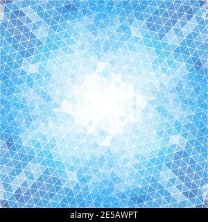 vector wave. abstract image. polygonal style. geometric design. blue color. eps 10 Stock Vector