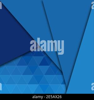 Abstract blue background. Geometric vector image. Triangle. Mosaic gradient. eps 10 Stock Vector