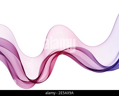 Transparent colored vector wave flow on a white background. Vector abstract background. eps 10 Stock Vector