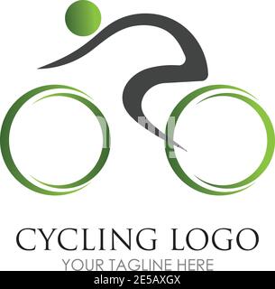 Bicycle logo vector icon template design Stock Vector