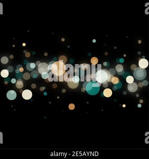 Abstract light bokeh background, vector illustration Stock Vector