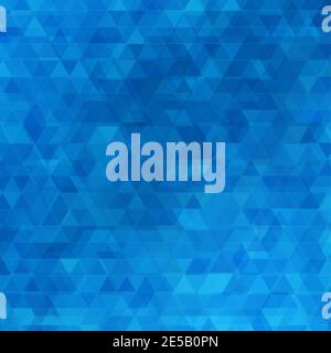 Blue triangular background. Abstract geometric background. Stock Vector