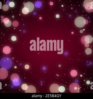 Abstract Bokeh Light Vintage background, vector illustration Stock Vector