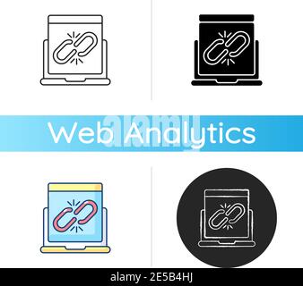 Broken link icon Stock Vector