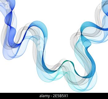 Blue-gray wave. Abstract vector background. Stock Vector
