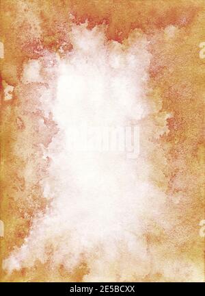 Watercolor texture cappuccino color, light ocher Stock Photo