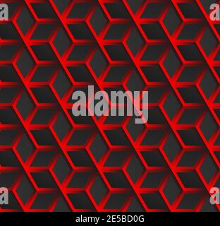 Abstract hexagonal background geometric grid seamless pattern Stock ...