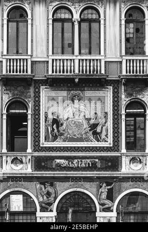 The Facade Of The Palazzo Salviati On The Grand Canal, Venice, Italy. Stock Photo