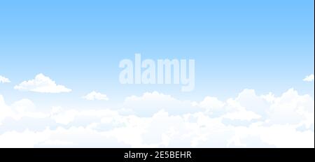 Heavenly background. White clouds in the blue sky. Abstract background with clouds on the blue sky. Stock Vector