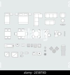 Furniture set Stock Vector