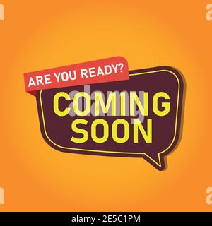 Coming Soon. Poster, Banner, Greeting Template. Vector Illustration Stock Vector