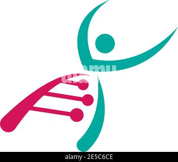DNA,Genetic sign logo icon design vector illustration Stock Vector