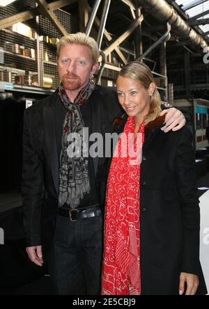 Boris Becker and his girlfriend model Sandy Meyer Woelden attending the Talbot Runhof Spring Summer 2009 Ready-to-Wear collection show in Paris, France on October 4, 2008. Photo by Denis Guignebourg/ABACAPRESS.COM Stock Photo