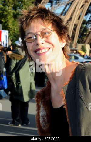 Street style, Jane Birkin arriving at Hermes Spring-Summer 2018 show held  at Palais de Chaillot, Paris, France, on October 2nd, 2017. Photo by  Marie-Paola Bertrand-Hillion/ABACAPRESS.COM Stock Photo - Alamy