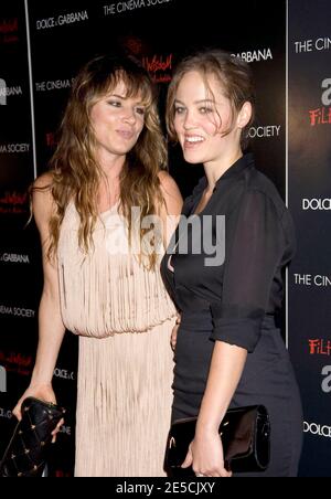 Juliette Lewis and Erika Christensen attending the screening of Filth and Wisdom, a film by Madonna, hosted by the Cinema Society and Dolce and Gabbana, held at the Landmark Sunshine Theater in New York City, NY, USA on Monday, October 13, 2008. Photo by Graylock/ABACAPRESS.COM Stock Photo