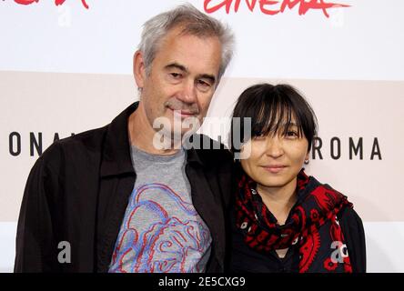 Russian director Sergei Bodrov and Guka Omarova pose for the photocall of 'Baksy' during 3rd 'Rome film festival' in Rome, Italy on October 27, 2008. Photo by Denis Guignebourg/ABACAPRESS.COM Stock Photo