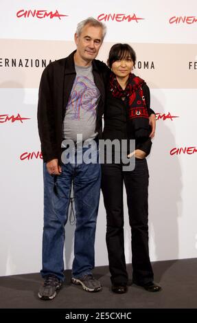 Russian director Sergei Bodrov and Guka Omarova pose for the photocall of 'Baksy' during 3rd 'Rome film festival' in Rome, Italy on October 27, 2008. Photo by Denis Guignebourg/ABACAPRESS.COM Stock Photo