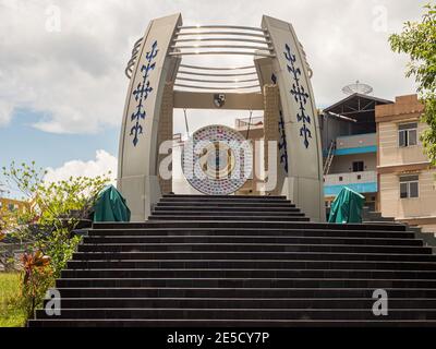 Ambon, Indonesia - Feb,  2018: World Peace Gong Ambon, Maluku Indonesia, Asia Stock Photo