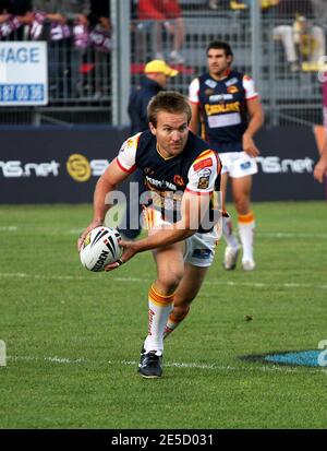 Catalans Dragon's Casey McGuire prior to the Engage Super League play-offs Rugby match, Catalans Dragons vs Warrington Wolves at the Gilbert Brutus stadium in Perpignan, France on September 13, 2008. Catalans Dragons won 46-8. Photo by Michel Clementz/Cameleon/ABACAPRESS.COM Stock Photo