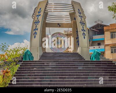 Ambon, Indonesia - Feb,  2018: World Peace Gong Ambon, Maluku Indonesia, Asia Stock Photo