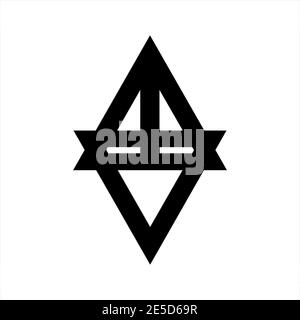 line art AV, VTA, ATV, VA initials geometric company logo Stock Vector