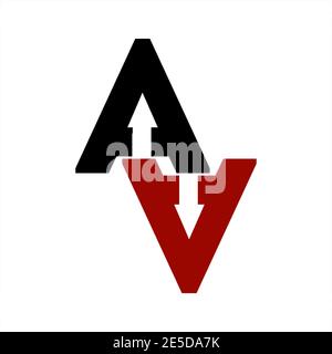 AA, ANA, AZA initials geometric letter company vector logo and icon Stock Vector