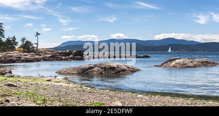 Pender Island, beach, British Columbia, Canada Stock Photo