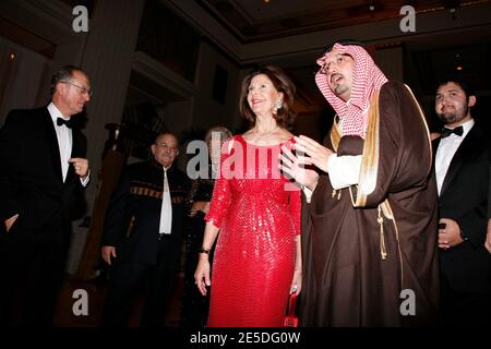 Her Majesty Queen Silvia of Sweden and Prince Turki bin Abdul Aziz al Sand attend the New York Inaugural Royal Gala presented by the Mentor Foundation at the Waldorf Astoria in New York City, NY, USA on November 20, 2008. Photo by ABACAPRESS.COM Stock Photo